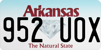 AR license plate 952UOX