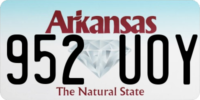 AR license plate 952UOY
