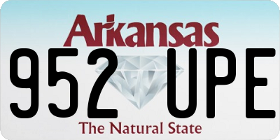 AR license plate 952UPE