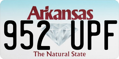 AR license plate 952UPF