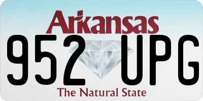 AR license plate 952UPG