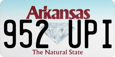 AR license plate 952UPI
