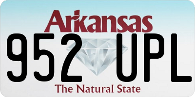 AR license plate 952UPL