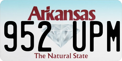 AR license plate 952UPM