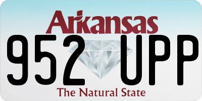 AR license plate 952UPP