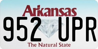 AR license plate 952UPR