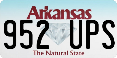 AR license plate 952UPS
