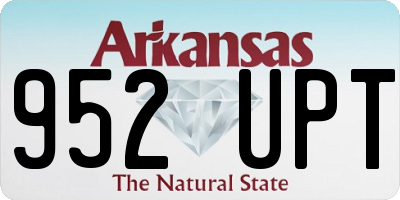 AR license plate 952UPT