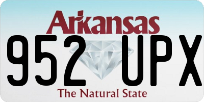 AR license plate 952UPX