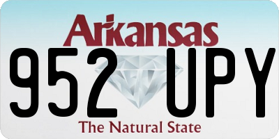 AR license plate 952UPY
