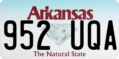 AR license plate 952UQA