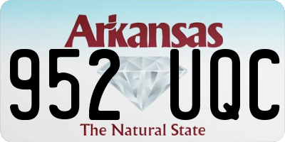 AR license plate 952UQC