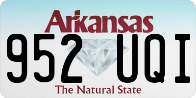 AR license plate 952UQI