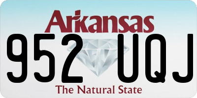 AR license plate 952UQJ