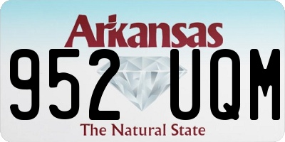 AR license plate 952UQM