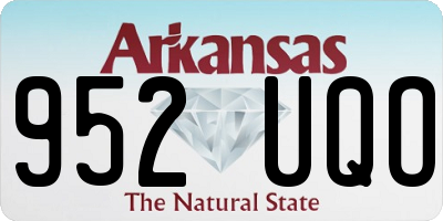 AR license plate 952UQO