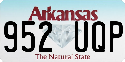 AR license plate 952UQP