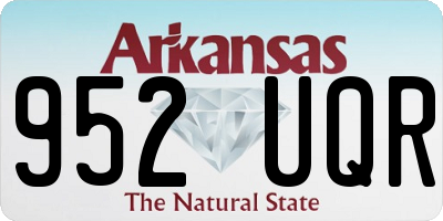 AR license plate 952UQR
