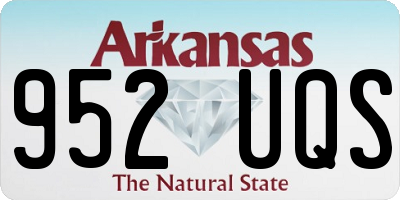 AR license plate 952UQS