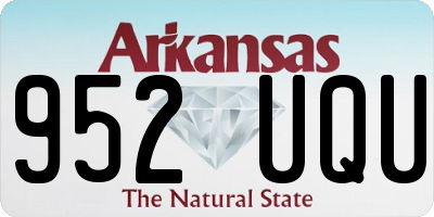 AR license plate 952UQU