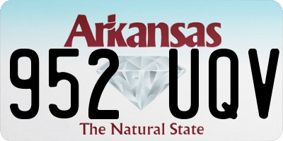 AR license plate 952UQV