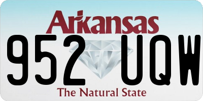 AR license plate 952UQW