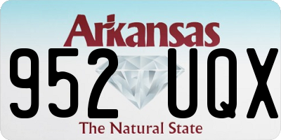 AR license plate 952UQX
