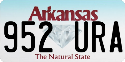 AR license plate 952URA
