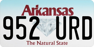 AR license plate 952URD
