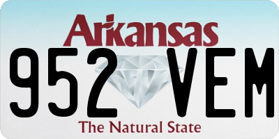 AR license plate 952VEM