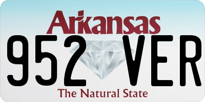 AR license plate 952VER