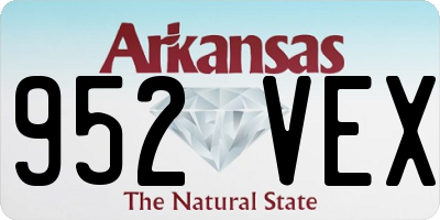 AR license plate 952VEX