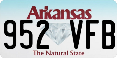 AR license plate 952VFB