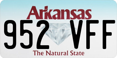 AR license plate 952VFF