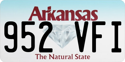 AR license plate 952VFI