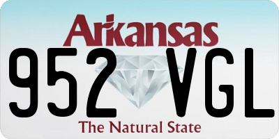 AR license plate 952VGL