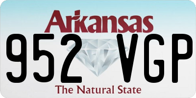 AR license plate 952VGP