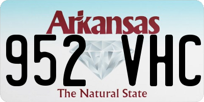 AR license plate 952VHC