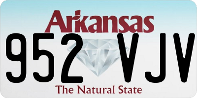 AR license plate 952VJV
