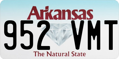 AR license plate 952VMT