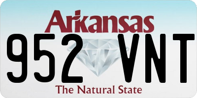 AR license plate 952VNT