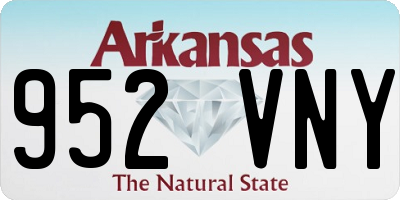 AR license plate 952VNY