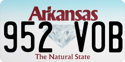 AR license plate 952VOB