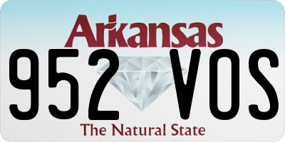 AR license plate 952VOS