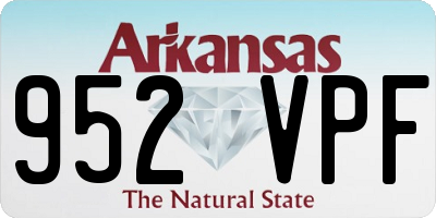 AR license plate 952VPF