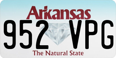 AR license plate 952VPG