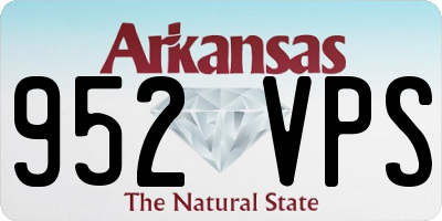 AR license plate 952VPS