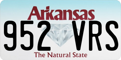 AR license plate 952VRS