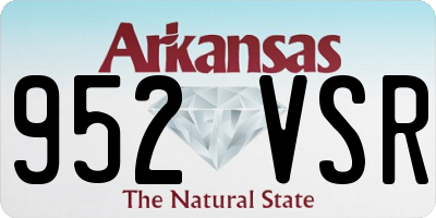 AR license plate 952VSR