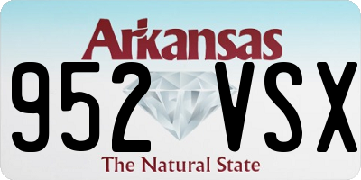 AR license plate 952VSX